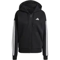Adidas Essentials 3 Stripes Fleece Sweatshirt Med Lynlås