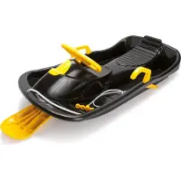 Dantoy Bobslæde med rat 94 cm til børn, Sort