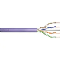 Digitus Professional - Bulkkabel - 50 m - 6.3 mm - UTP - simplex - CAT 6 - IEEE 802.5/IEEE 802.3 - halogenfri, stigtap, solid, campus - lilla, RAL 40