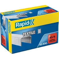 Rapid X10000 Super Stærke Galvaniserede Tekstilklemmer 43/8 Mm