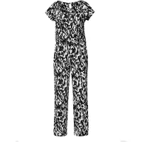 KOROSHI Jumpsuit grå / sort / hvid