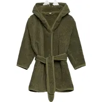 Pippi Baby Badekåbe - Deep Lichen Green m. Drage - - 86/92 - Badekåbe