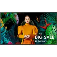 Samsung QH55C - 55 Diagonal klasse (54.6 til at se) - QHC Series LED-bagbelyst LCD paneldisplay - Crystal UHD - digital skiltning - Tizen OS - 4K UHD (2160p) 3840 x 2160 - Edge LED - sort