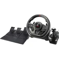 Subsonic SA5658, Rat + pedaler + joystick, PlayStation 4, Xbox One, Xbox One S, Xbox One X, Xbox Series S, Xbox Series X, D-måtte, Knappen Indstillinger, Knappen Del, Ledningsført, USB, Sort