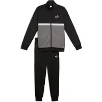 Puma Poly Colourblock Tracksuit Men, Clothing, Black, L