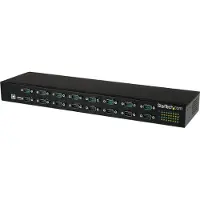 StarTech.com Startech USB to Serial Hub - 16 Port - COM Port Retention - Rack Mount and Daisy Chainable - FTDI USB to RS232 Hub (ICUSB23216FD) - Seriel adapter - USB 2.0 - RS-232 x 16 - sort