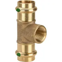Viega Sanpress T-stykke 28 x 3/4" x 28 mm rødgods, 313968