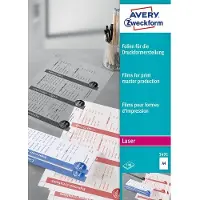 Avery Zweckform - Polyester - mat - klar - A4 (210 x 297 mm) 100 ark transparensfilm