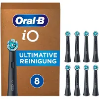 Oral-B iO Series Ultimate Clean Tandbørstehoveder - Sort - 8-pak