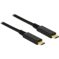 DeLOCK USB 3.1 Gen 2 USB Type-C til USB Type-C-kabel med e-mærke, 1 m
