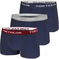 Tom Tailor Boksershorts marin / grå / vinrød / hvid