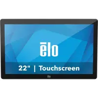 ELO 2202L - LED-skærm - 22 (21.5 til at se) - touchscreen - 1920 x 1080 Full HD (1080p) @ 60 Hz - 250 cd/m² - 1000:1 - 25 ms - HDMI, VGA - højtalere - sort