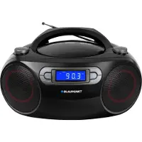 Blaupunkt Radio Boombox BB18BK FM PLL/CD | MP3 | USB | KLOKKER/ALARM