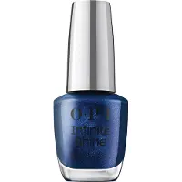 OPI Infinite Shine Awe Night Long | Sheer Dark Blue Shimmer Long Wear Gel-lignende neglelak | Vegansk langvarig stribefri