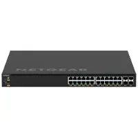 Netgear GSM4328 - Styrbar Ethernet-switch med 24 porte Gigabit PoE+ 648W 4x SFP+ - Rack-able