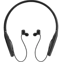 Sennheiser EPOS ADAPT 460 - Øreproptelefoner med mik. - i øret - halsbånd - Bluetooth - trådløs - aktiv støjfjerning - sort med sølv