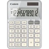 Canon KS-125KB - Skrivebords-regnemaskine - 12 cifre - solpanel, batteri - sølv