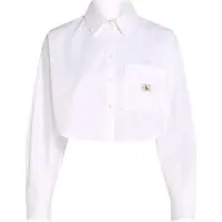 Calvin Klein J20j225078 Crop Skjorte Med Lange ærmer