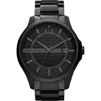 Armani Exchange Herreur AX2104 Hampton Sort/Stål Ø46 mm