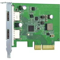 Qnap QXP-10G2U3A - USB-adapter - PCIe 2.0 x2 lavprofil - USB 3.2 Gen 2 x 2 - for QGD-1600, TS-1232, 1277, 253, 453, 473, 853, 877, 977, TVS-2472