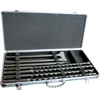 Makita - Borbit og mejsel-sæt - 7 stykker - 25 mm, 20 mm, 18 mm, 50 mm, 22 mm - SDS-max - længde: 400 mm, 540 mm