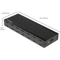StarTech.com Startech USB-C (10Gbps) to M.2 NVMe SSD Enclosure - Portable M.2 PCIe Aluminum Case - 1GB/s Read & Write - Mac & PC - Lagringspakning - M.2 - M.2 Card - USB 3.1 (Gen 2) - sort