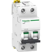 Schneider Automatsikring iC60L C 2P 2A 15KA