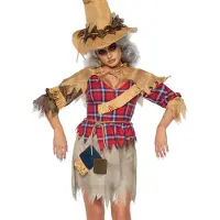Leg avenue 4 PC Scarecrow Cutie inkluderer - SML / MED / Multicolor