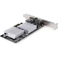 StarTech.com Startech 2-Port 10Gbps PCIe Network Adapter Card, Network Card for PCs/Servers, Full-Height/Low-Profile PCIe Ethernet Card w/Jumbo Frames, NIC/LAN In