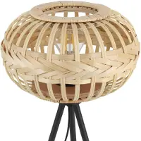 Eglo AMSFIELD 1 BORD E27 SORT/NATUR