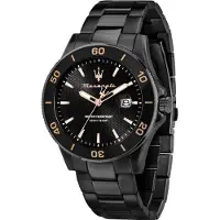 Maserati Herreur R8853100035 Competizione Sort/Stål Ø43 mm