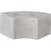 Bloomingville Florida lysestage 14,5x6x7,5 cm White marble