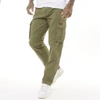 Bench Herre Sergei Twill Cargobukser Lyse Khaki