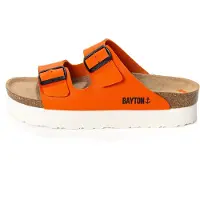Bayton Pantoletter 'Japet' mørkeorange / sort