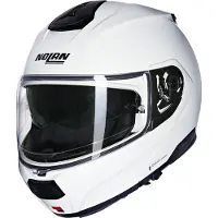 Nolan N100-6 Classico Klaphjelm Hvid/Metallic L