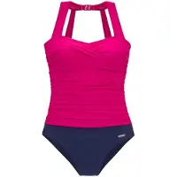 LASCANA Formgivende badedragt navy / neonpink