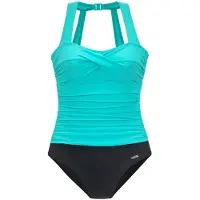 LASCANA Formgivende badedragt aqua / sort
