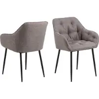 Ebuy24 - Spisebordsstol med armlæn Brooke - Brun - Stole - - Homeroom