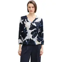 Tom Tailor V-neck Crincle 3/4 ærme Bluse