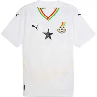 Puma Ghana 2025 Home Jersey Men, Clothing, White/Pelé Yellow, S