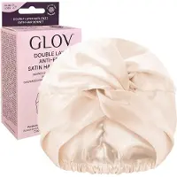 GLOV Hair Bonnet Double Layer Anti-Frizz Satin Hair Bonnet - Champagne Håndklæde 1 stk.
