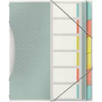 Esselte Colour'Breeze sorteringsmappe med 6 faner Flerfarvet - (12 stk.)