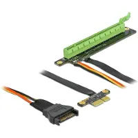 DeLOCK PCI Express x1 to x16 with flexible cable - Udvidelseskort