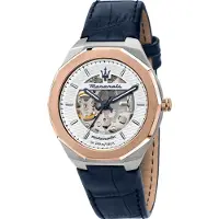 Maserati Herreur R8821142001 Stile Hvid/Læder Ø42 mm