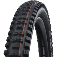 Schwalbe Big Betty 608, 27.5, MTB, Slangeløst færdig dæk, Foldbar perle, Ned ad bakke, Sort, Orange