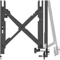 Vision - mounting kit - for LCD display - black 70 kg 45"-86" 200 x 200 mm