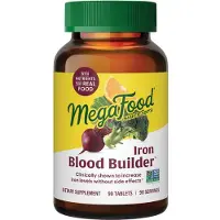 MegaFood , Ædemyldnings Blodbygger, 90 Tabletter