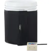 Vevor 5 Gal metaltromlevarmer 250W 0-145℉ Justerbar med uafhængig termostat