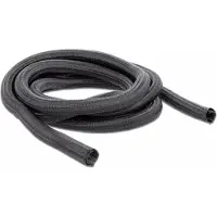 DeLOCK Braided Sleeving self-closing - Flettet hylster - 2 m - sort