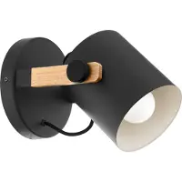 Eglo HORNWOOD VÆG E27 SORT